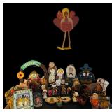 Thanksgiving Decor including Turkeys, Wall Hanging, Candles and More
