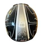 Extra Large Black / Silver Raider MX Helmet
