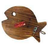 Beautiful Wooden Fish Motif Including Monkeypod Wood Philippians, Monkey Poo Wood Costa Rico
