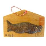 Beautiful Wooden Fish Motif Including Monkeypod Wood Philippians, Monkey Poo Wood Costa Rico