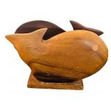 Beautiful Wooden Fish Motif Including Monkeypod Wood Philippians, Monkey Poo Wood Costa Rico