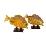 Beautiful Wooden Fish Motif Including Monkeypod Wood Philippians, Monkey Poo Wood Costa Rico