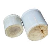 Vintage Red Wing Three Gallon Crock and Smaller Crock