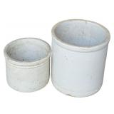 Vintage Red Wing Three Gallon Crock and Smaller Crock