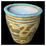 Vintage Gorgeous Pots / Dragon, Giraffes and Asian Scene