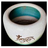 Vintage Gorgeous Pots / Dragon, Giraffes and Asian Scene