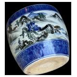 Vintage Gorgeous Pots / Dragon, Giraffes and Asian Scene