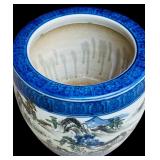 Vintage Gorgeous Pots / Dragon, Giraffes and Asian Scene