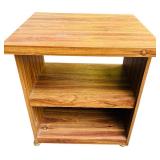 Wooden Microwave Cart with Storage