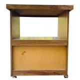 Wooden Microwave Cart with Storage