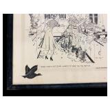 Vintage Framed Black and White Masland Sportsman