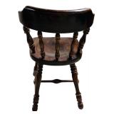 Solid Wood Vintage Dining Table with 6 Matching Chairs