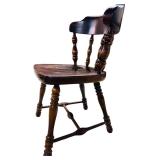 Solid Wood Vintage Dining Table with 6 Matching Chairs