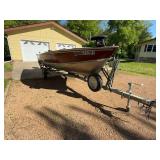 1987 Lund 16ft Fishing Boat with Trailer and Evinrude Motor