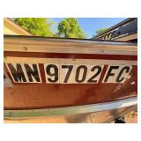 1987 Lund 16ft Fishing Boat with Trailer and Evinrude Motor