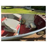 1987 Lund 16ft Fishing Boat with Trailer and Evinrude Motor