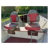 1987 Lund 16ft Fishing Boat with Trailer and Evinrude Motor