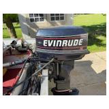 1987 Lund 16ft Fishing Boat with Trailer and Evinrude Motor