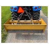 New Holland Tractor with King Kutter Box Blade Attachment and Snow Blower Attachment