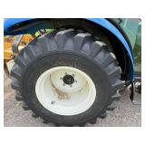New Holland Tractor with King Kutter Box Blade Attachment and Snow Blower Attachment