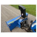 New Holland Tractor with King Kutter Box Blade Attachment and Snow Blower Attachment