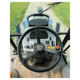 New Holland Tractor with King Kutter Box Blade Attachment and Snow Blower Attachment