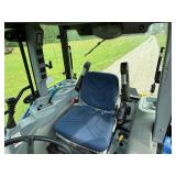 New Holland Tractor with King Kutter Box Blade Attachment and Snow Blower Attachment