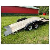 ABU Trailer with Dual Axle and Wood Deck