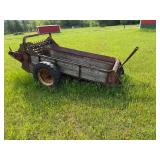 Antique Metal and Wood Manure Spreader