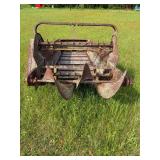 Antique Metal and Wood Manure Spreader