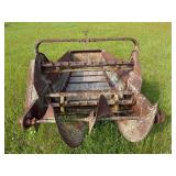Antique Metal and Wood Manure Spreader