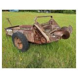 Antique Metal and Wood Manure Spreader