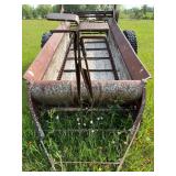Antique Metal and Wood Manure Spreader