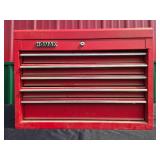 Homak 5-Drawer Red Tool Box with Assorted Tools