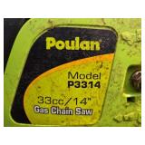 Poulan 14" Gas Chain Saw P3314 with Carry Case