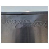 Backyard Creations Stainless Steel Rolling Cooler with Storage