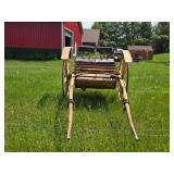 Vintage Wooden Horse-Drawn Buggy