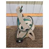 Used Hose Reel Cart with Durable Swivel Handle