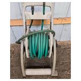 Used Hose Reel Cart with Durable Swivel Handle