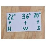 Antique Wooden Trunk with Metal Accents