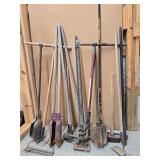 Collection of Various Garden and Landscaping Tools