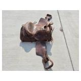 Vintage Western Leather Saddle