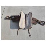 Vintage Western Leather Saddle