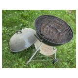 Used Charcoal Grill with Wheels and Removable Lid
