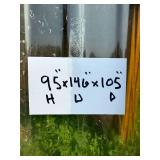 Wooden Green House Shed with Corrugated Clear Panels and Pitched Roof