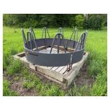 CountyLine Metal Round Bale Feeder for Livestock