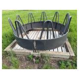 CountyLine Metal Round Bale Feeder for Livestock