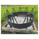 CountyLine Metal Round Bale Feeder for Livestock