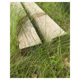 Weathered Wooden Beams for Outdoor Projects