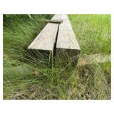 Weathered Wooden Beams for Outdoor Projects